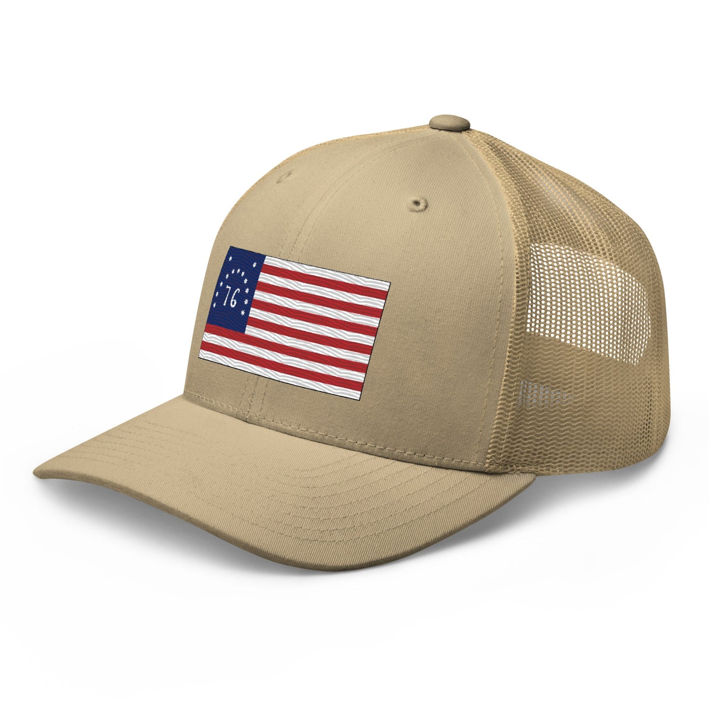 Embroidered Bennington Flag | Retro Trucker Cap Retro Trucker Cap Gun Beaver   
