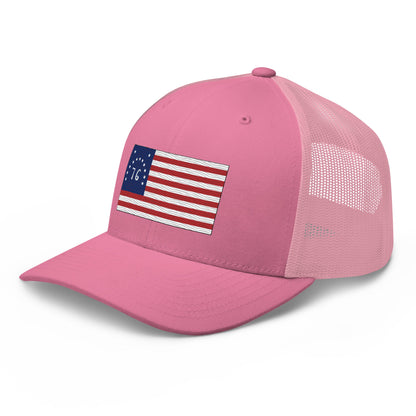 Embroidered Bennington Flag | Retro Trucker Cap Retro Trucker Cap Gun Beaver   
