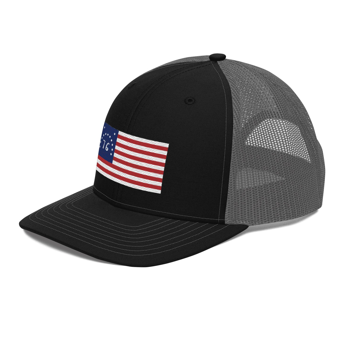Embroidered Bennington Flag | Snapback Trucker Cap | Richardson 112 Richardson 112 Gun Beaver   