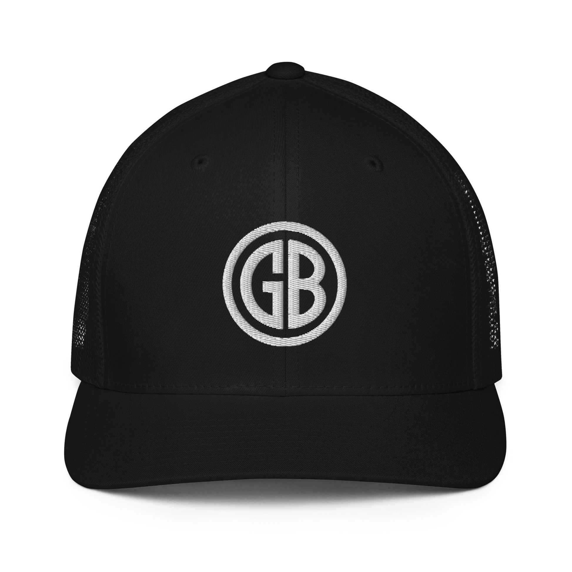 Embroidered Gun Beaver Logo | Closed-Back Trucker Cap | Flexfit 6511 Flexfit 6511 Gun Beaver Black  