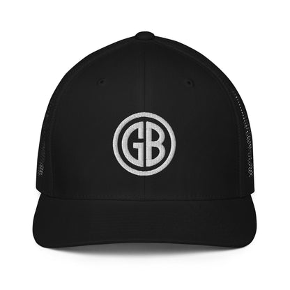 Embroidered Gun Beaver Logo | Closed-Back Trucker Cap | Flexfit 6511 Flexfit 6511 Gun Beaver Black  