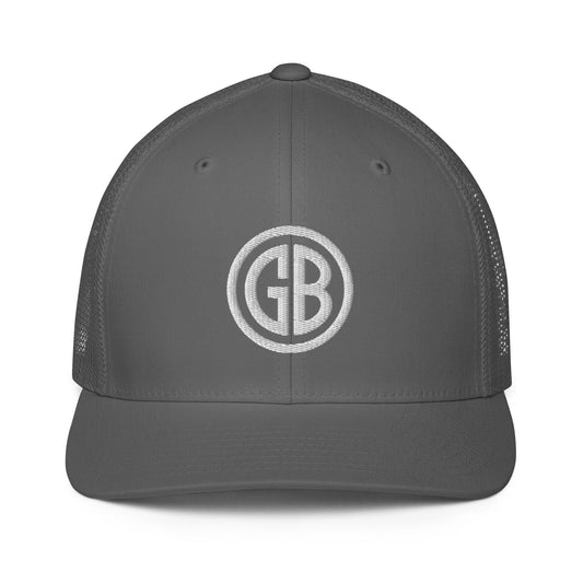 Embroidered Gun Beaver Logo | Closed-Back Trucker Cap | Flexfit 6511 Flexfit 6511 Gun Beaver Charcoal  