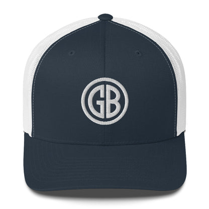 Embroidered Gun Beaver Logo | Retro Trucker Cap Retro Trucker Cap Gun Beaver Navy/ White  