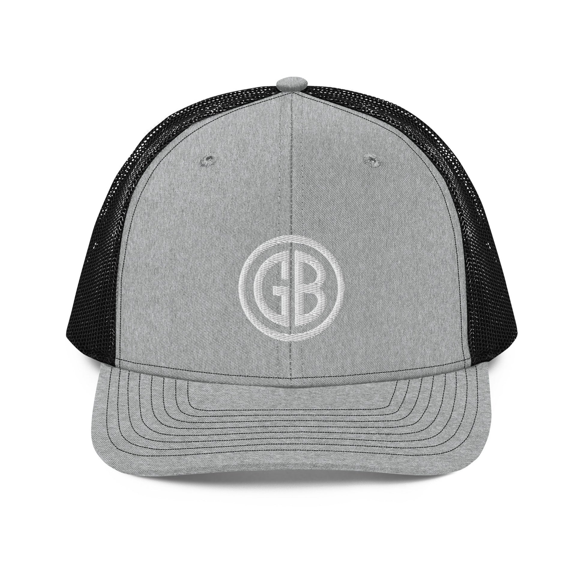 Embroidered Gun Beaver Logo | Snapback Trucker Cap | Richardson 112 Richardson 112 Gun Beaver Heather Grey / Black  