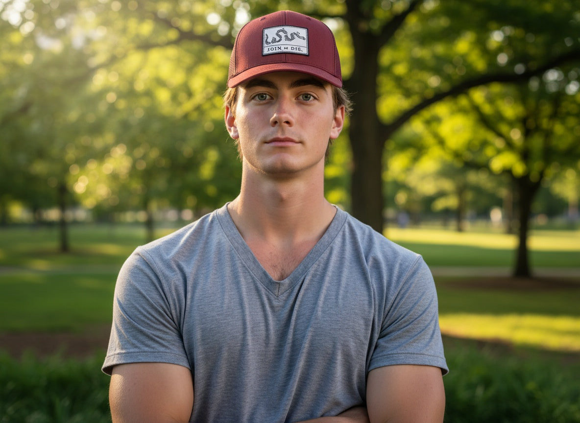 Join or Die Richardson 112 Snapback Cap - male model