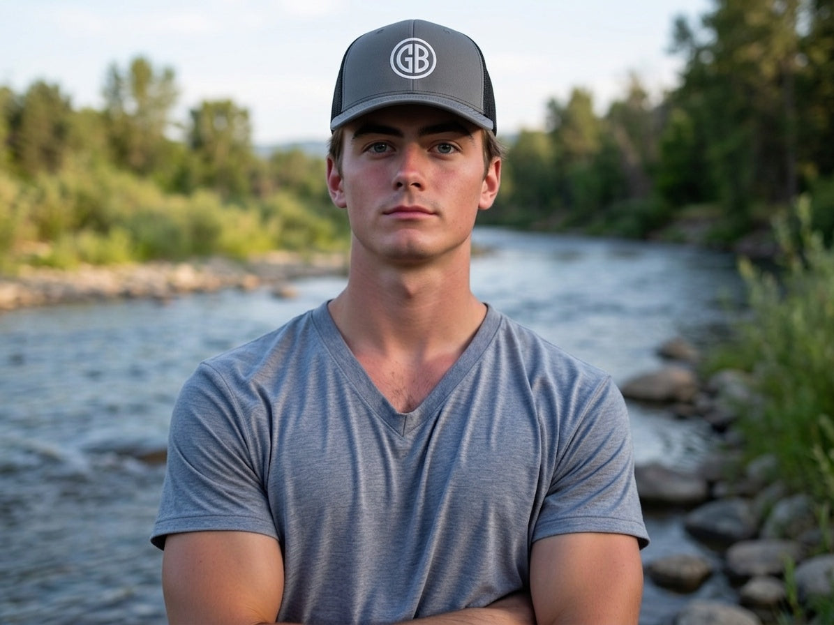 Gun Beaver Logo Richardson 112 Cap - male model
