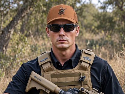 Gun Beaver Clutching Rifle Flexfit 6511 Cap - male model