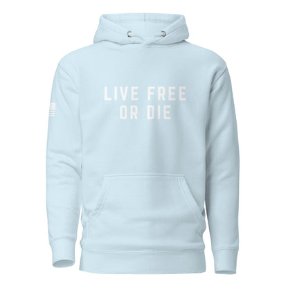 "LIVE FREE OR DIE" | Premium Cotton Hoodie Cotton Hoodie Gun Beaver