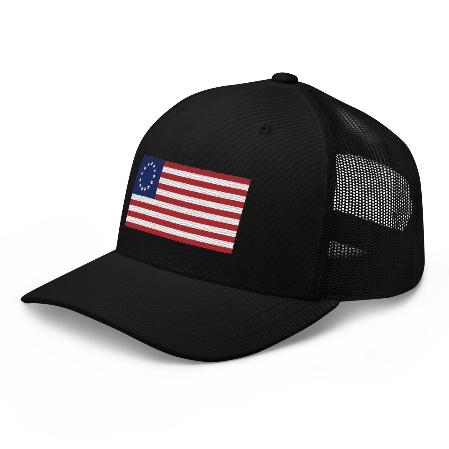 Embroidered Betsy Ross Flag | Retro Trucker Cap Retro Trucker Cap Gun Beaver   