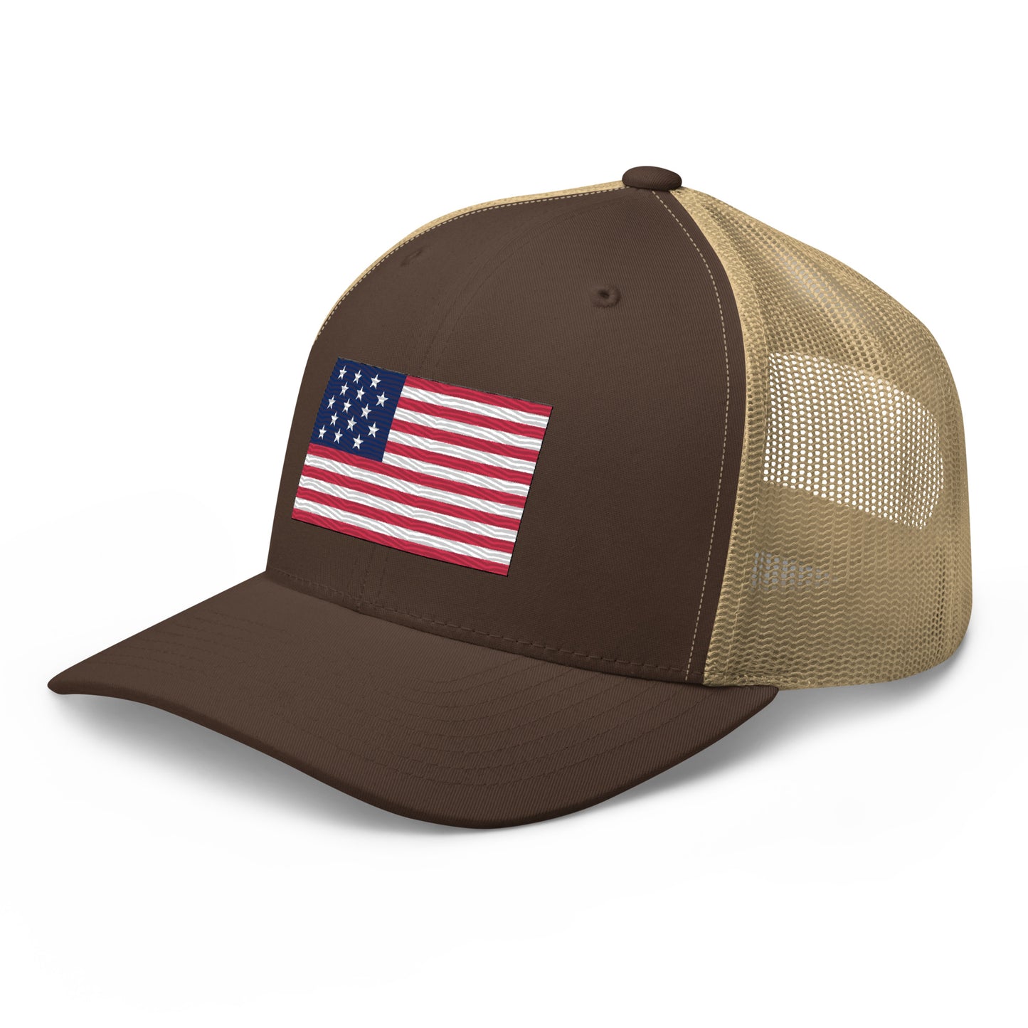 Embroidered 1812 Flag ("The Star-Spangled Banner") | Retro Trucker Cap Retro Trucker Cap Gun Beaver   