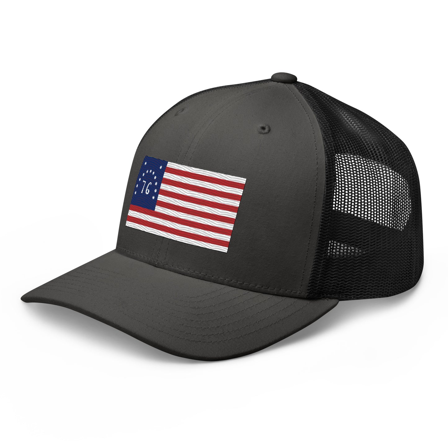 Embroidered Bennington Flag | Retro Trucker Cap Retro Trucker Cap Gun Beaver   