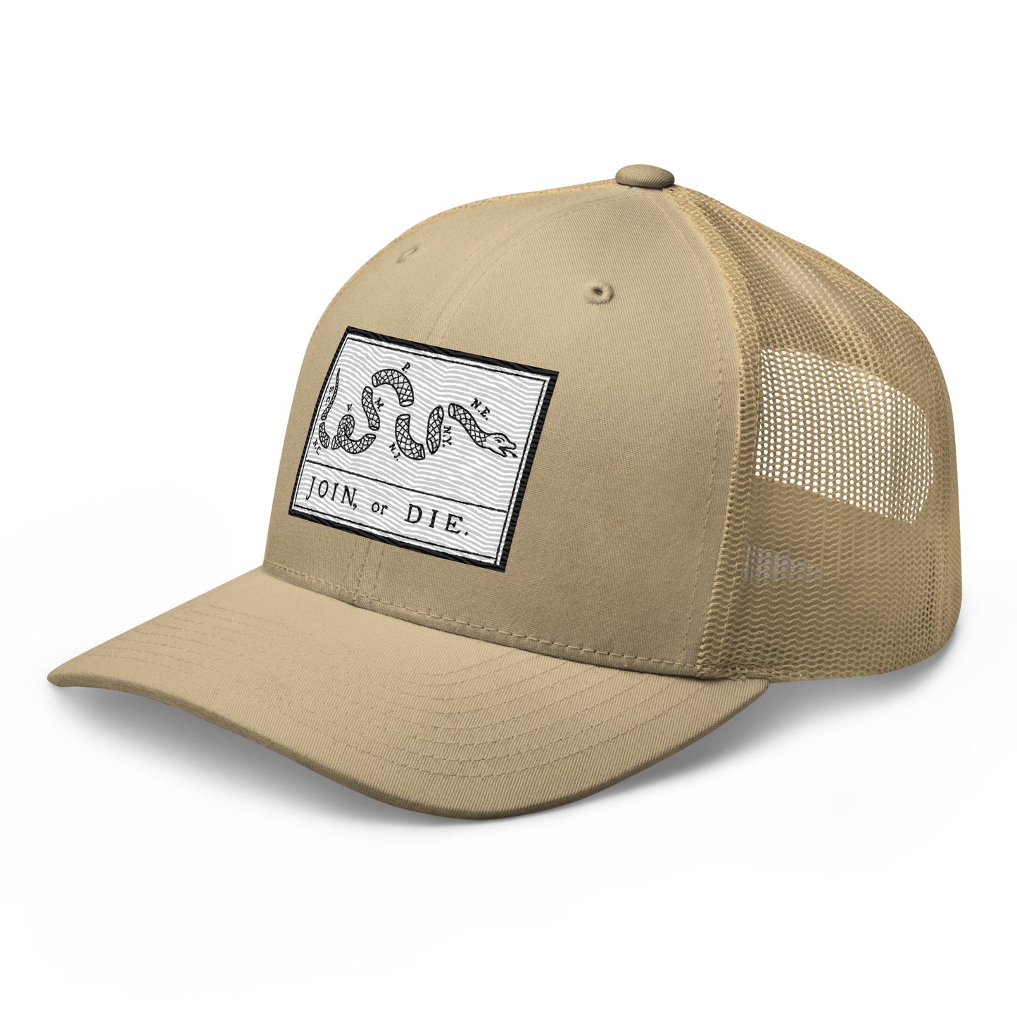 Embroidered “Join or Die" Flag | Retro Trucker Cap Retro Trucker Cap Gun Beaver   