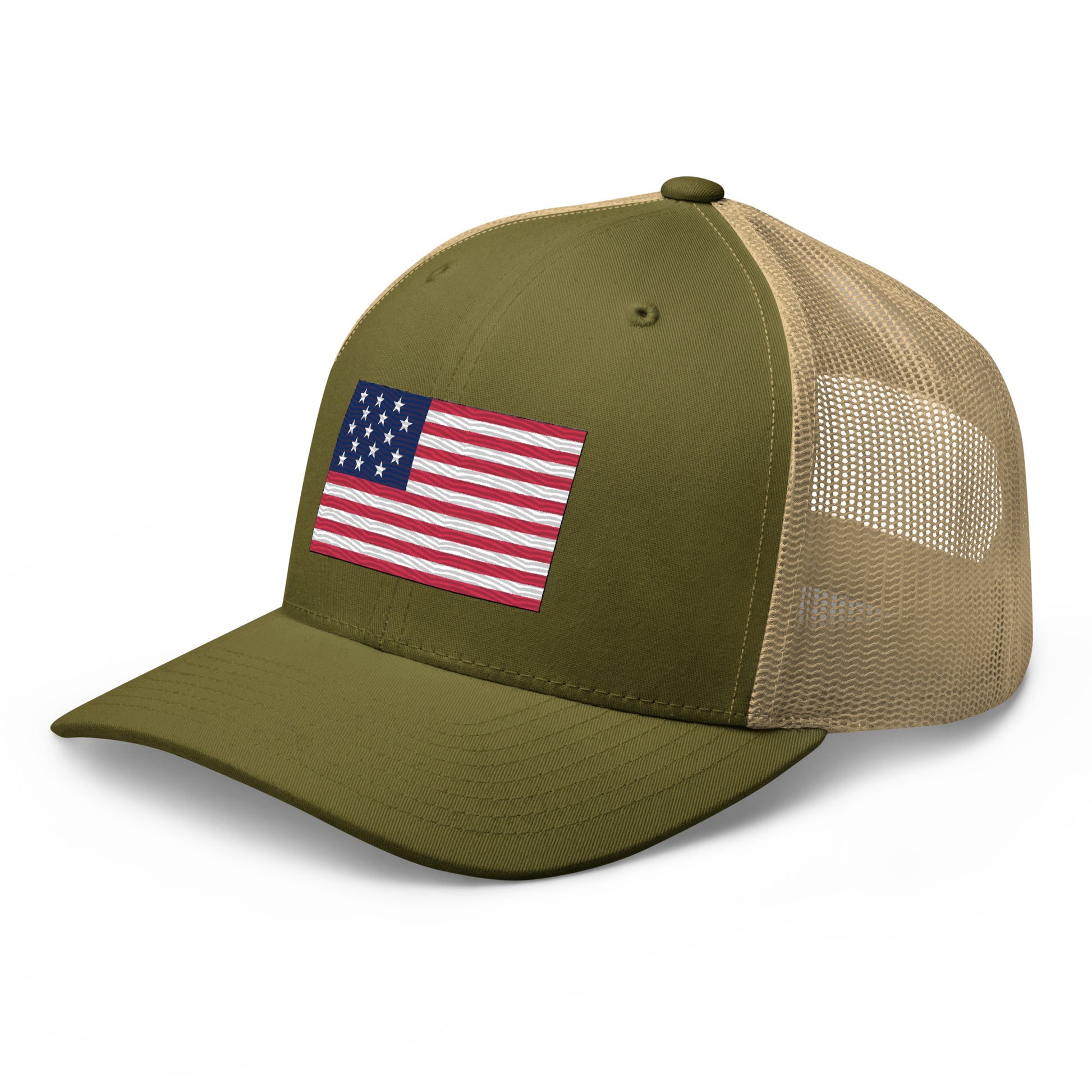 Embroidered 1812 Flag ("The Star-Spangled Banner") | Retro Trucker Cap Retro Trucker Cap Gun Beaver   