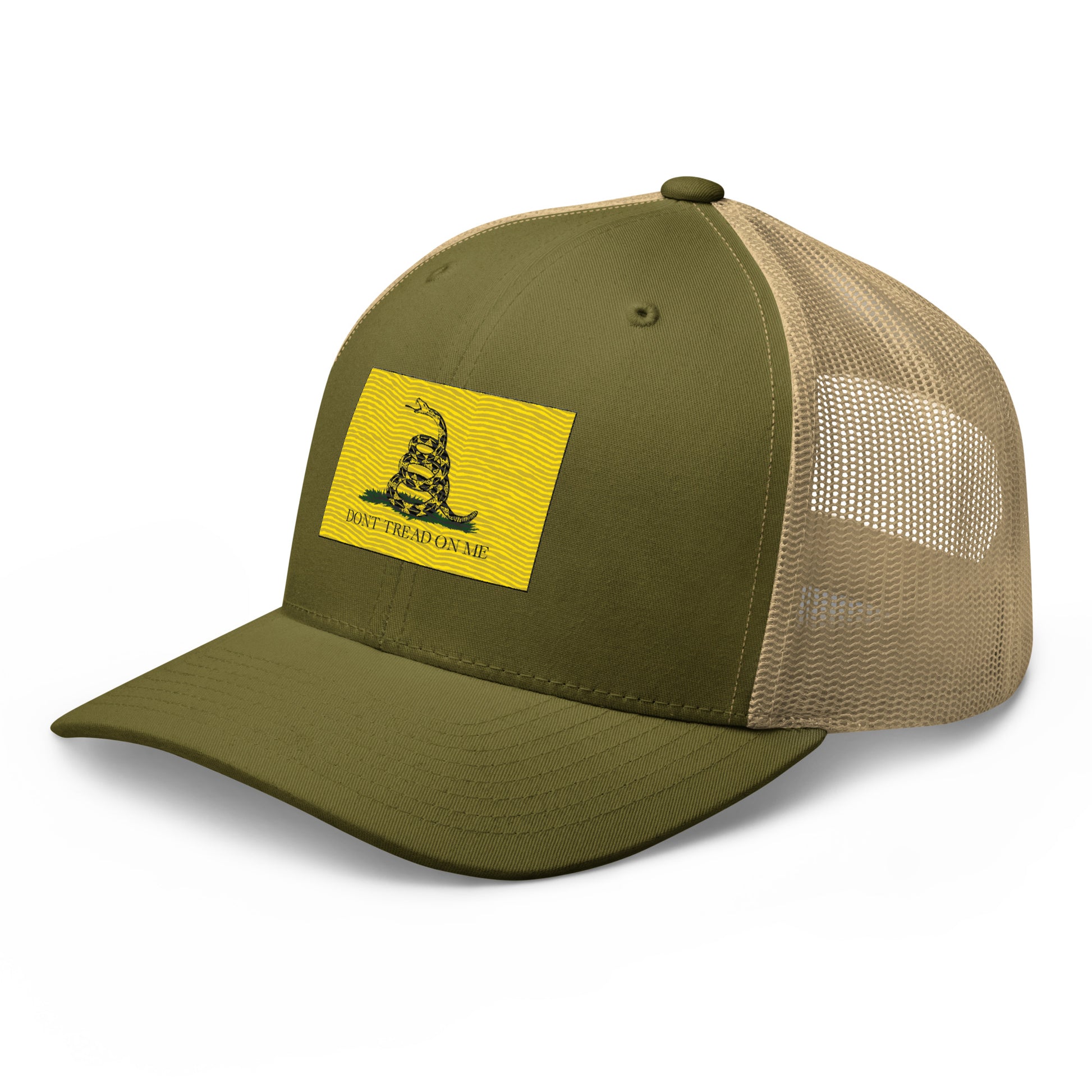 Embroidered "Don't Tread on Me" Gadsden Flag | Retro Trucker Cap Retro Trucker Cap Gun Beaver   