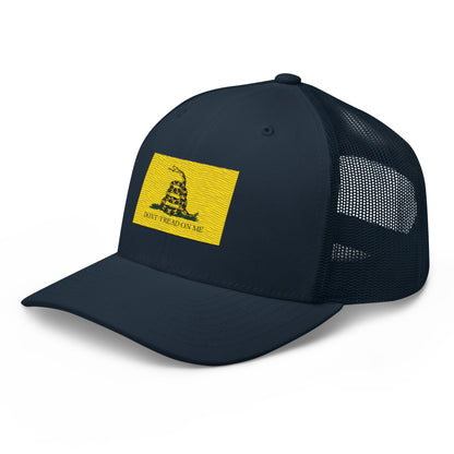 Embroidered "Don't Tread on Me" Gadsden Flag | Retro Trucker Cap Retro Trucker Cap Gun Beaver   