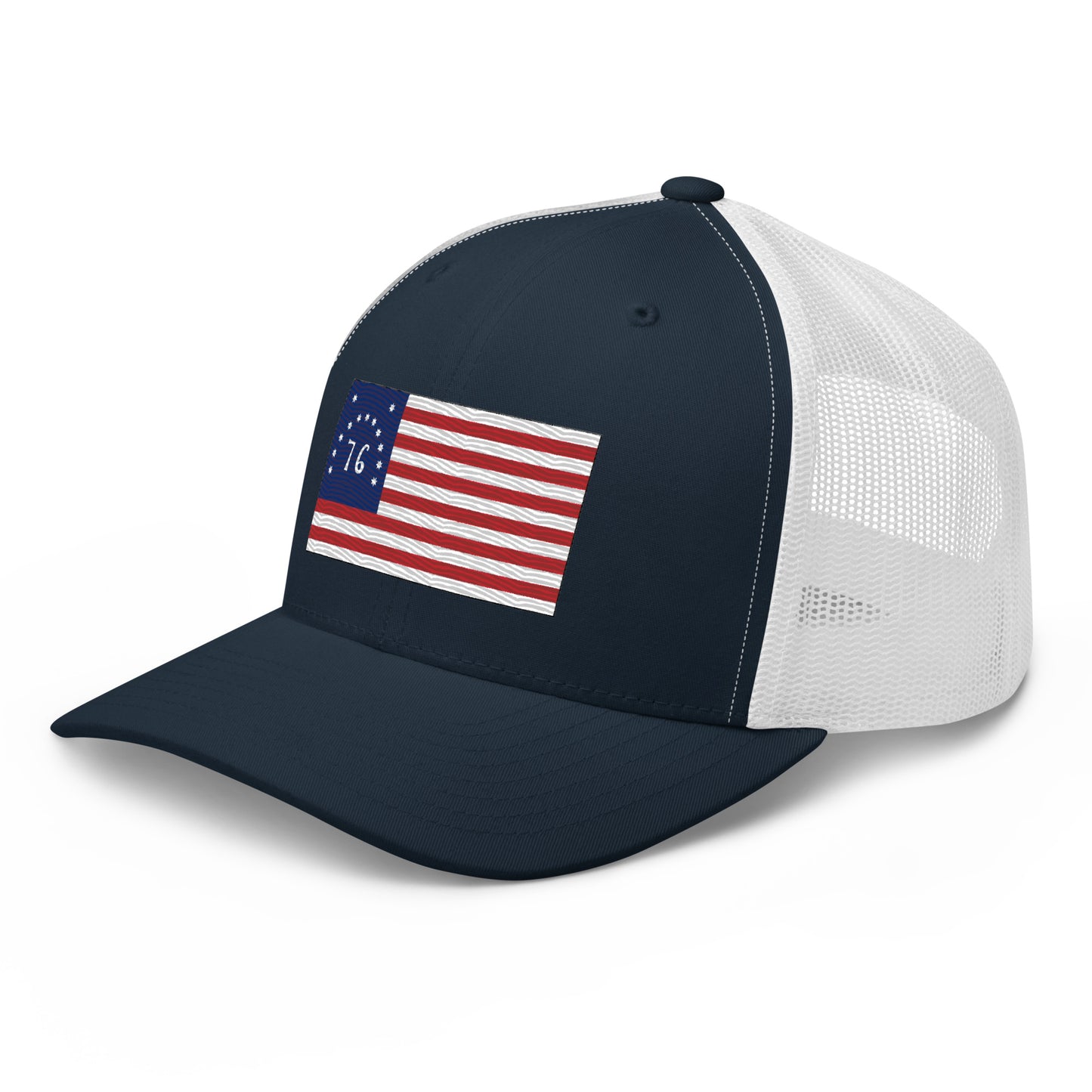 Embroidered Bennington Flag | Retro Trucker Cap Retro Trucker Cap Gun Beaver   