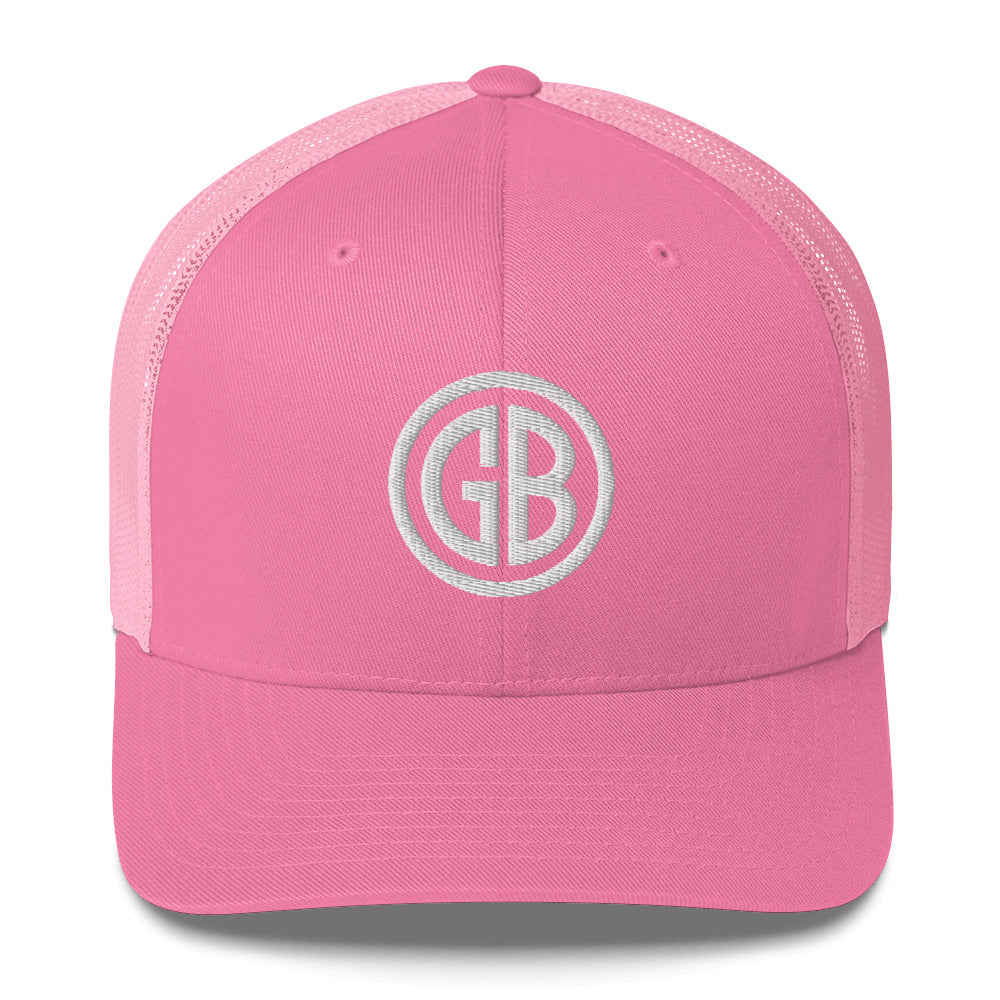 Embroidered Gun Beaver Logo | Retro Trucker Cap Retro Trucker Cap Gun Beaver Pink  