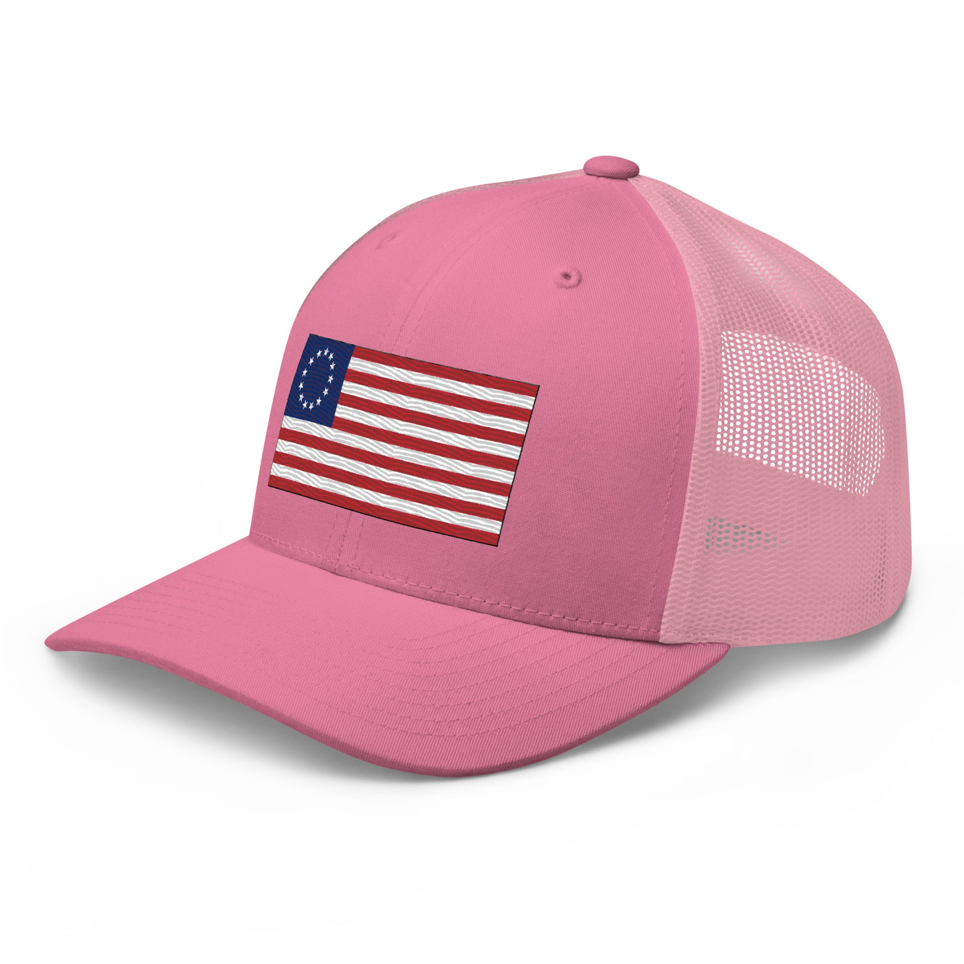 Embroidered Betsy Ross Flag | Retro Trucker Cap Retro Trucker Cap Gun Beaver   