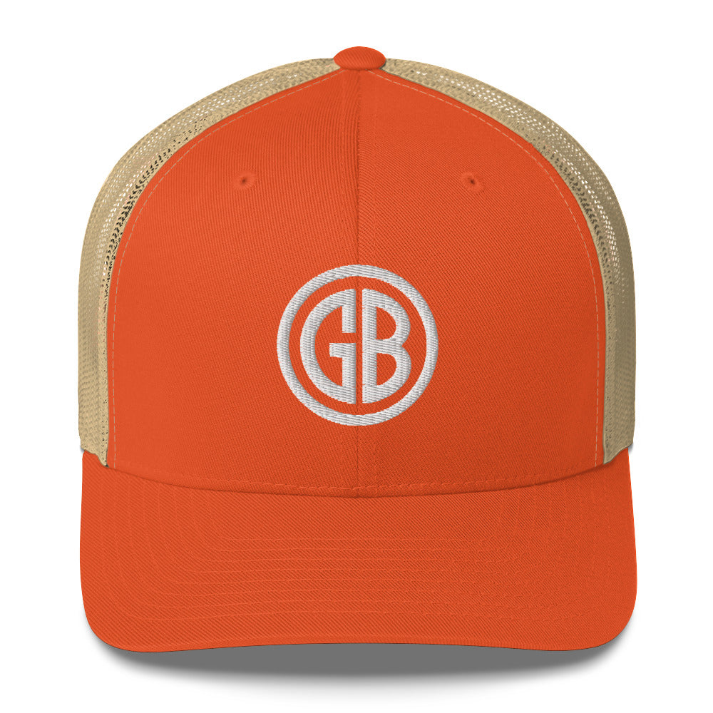 Embroidered Gun Beaver Logo | Retro Trucker Cap Retro Trucker Cap Gun Beaver Rustic Orange/ Khaki  