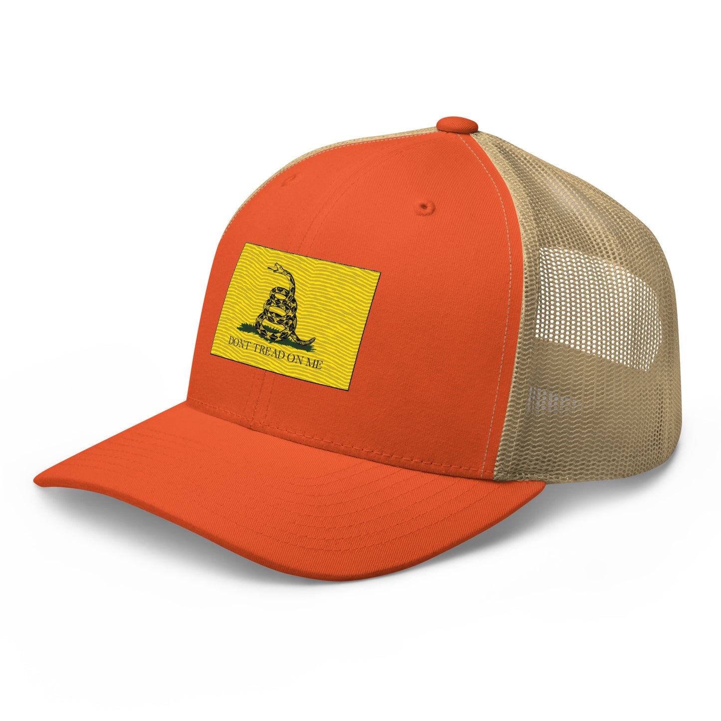 Embroidered "Don't Tread on Me" Gadsden Flag | Retro Trucker Cap Retro Trucker Cap Gun Beaver   