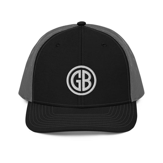 Embroidered Gun Beaver Logo | Snapback Trucker Cap | Richardson 112 Richardson 112 Gun Beaver Black / Charcoal  