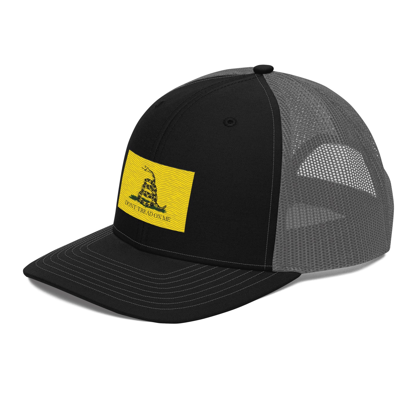 Embroidered "Don't Tread on Me" Gadsden Flag | Snapback Trucker Cap | Richardson 112 Richardson 112 Gun Beaver   