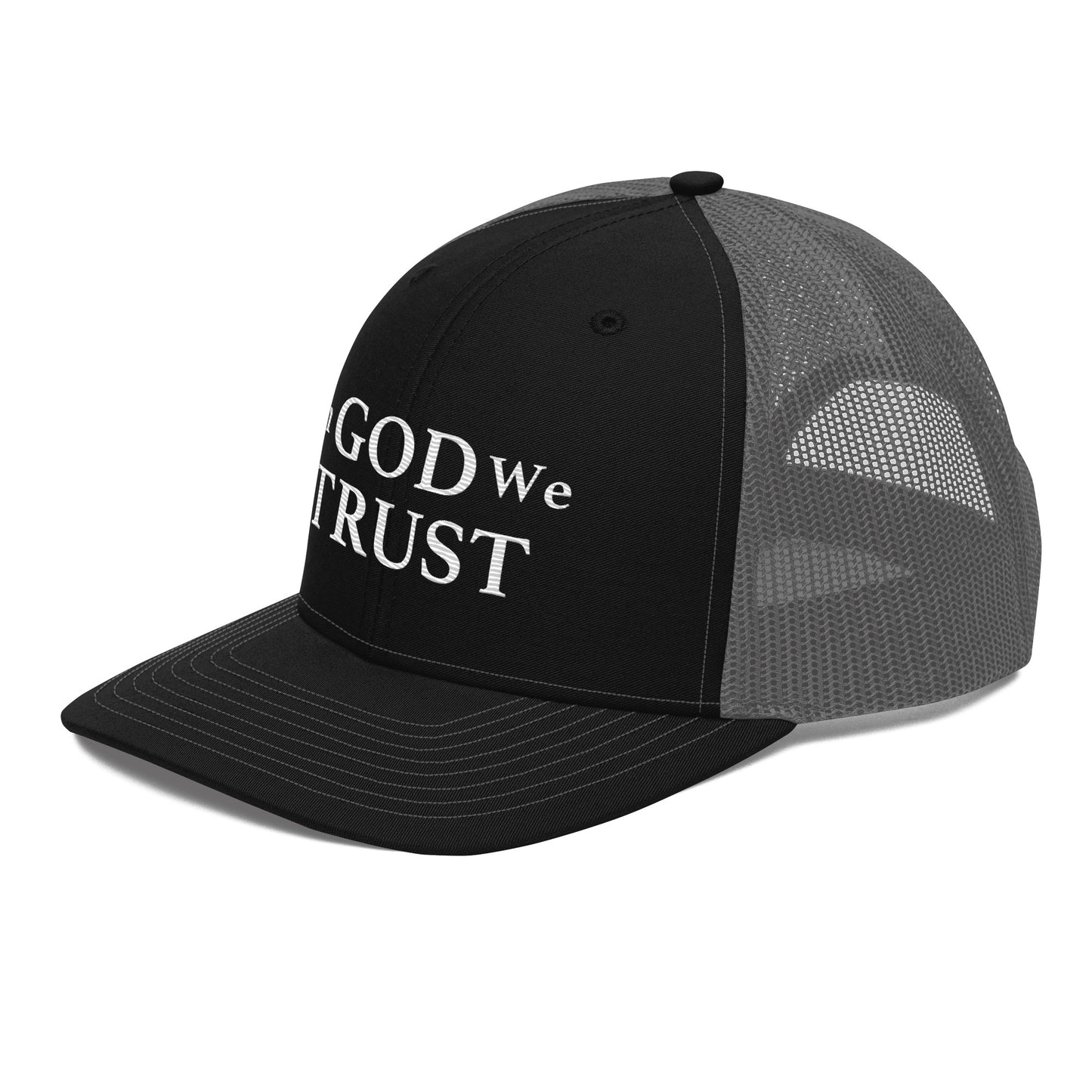 Embroidered "In God We Trust" | Snapback Trucker Cap | Richardson 112 Richardson 112 Gun Beaver   