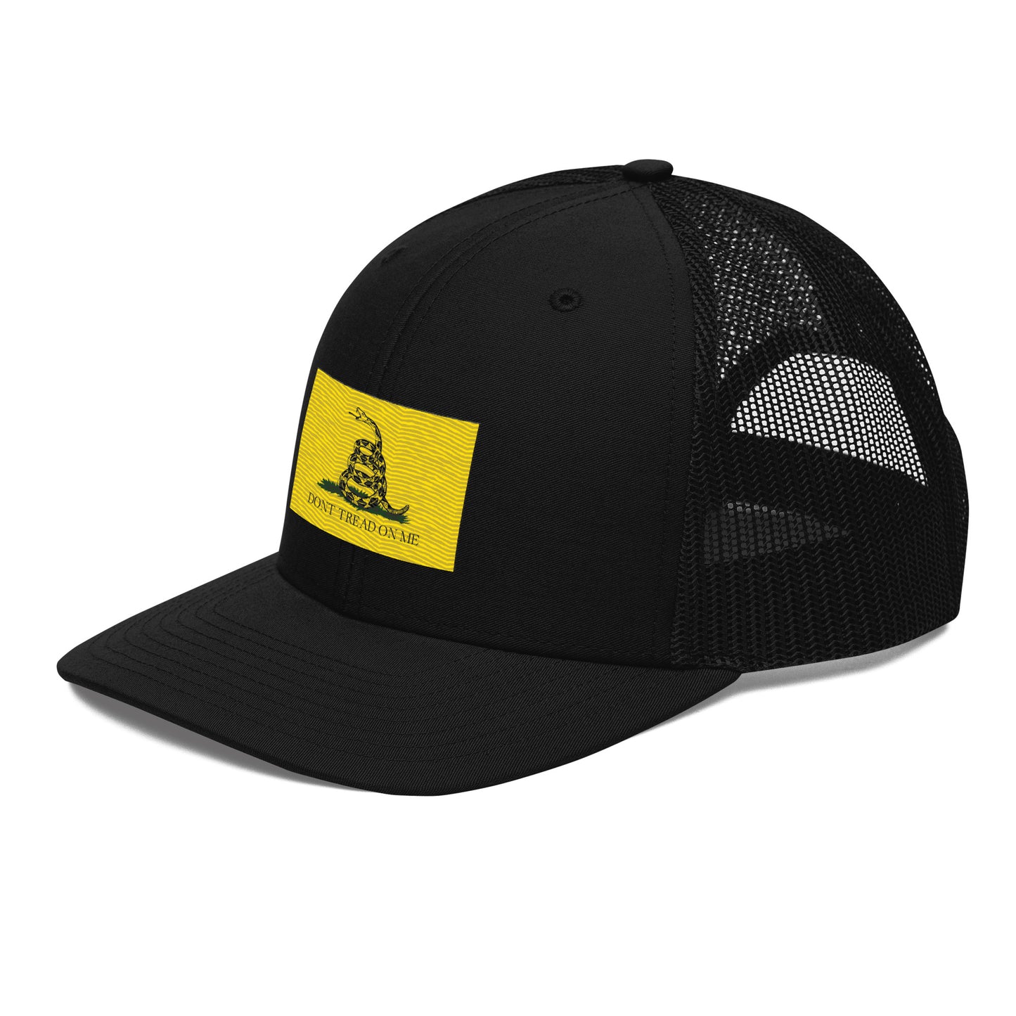 Embroidered "Don't Tread on Me" Gadsden Flag | Snapback Trucker Cap | Richardson 112 Richardson 112 Gun Beaver   