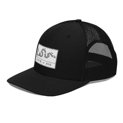 Embroidered “Join or Die" Flag | Snapback Trucker Cap | Richardson 112 Richardson 112 Gun Beaver   