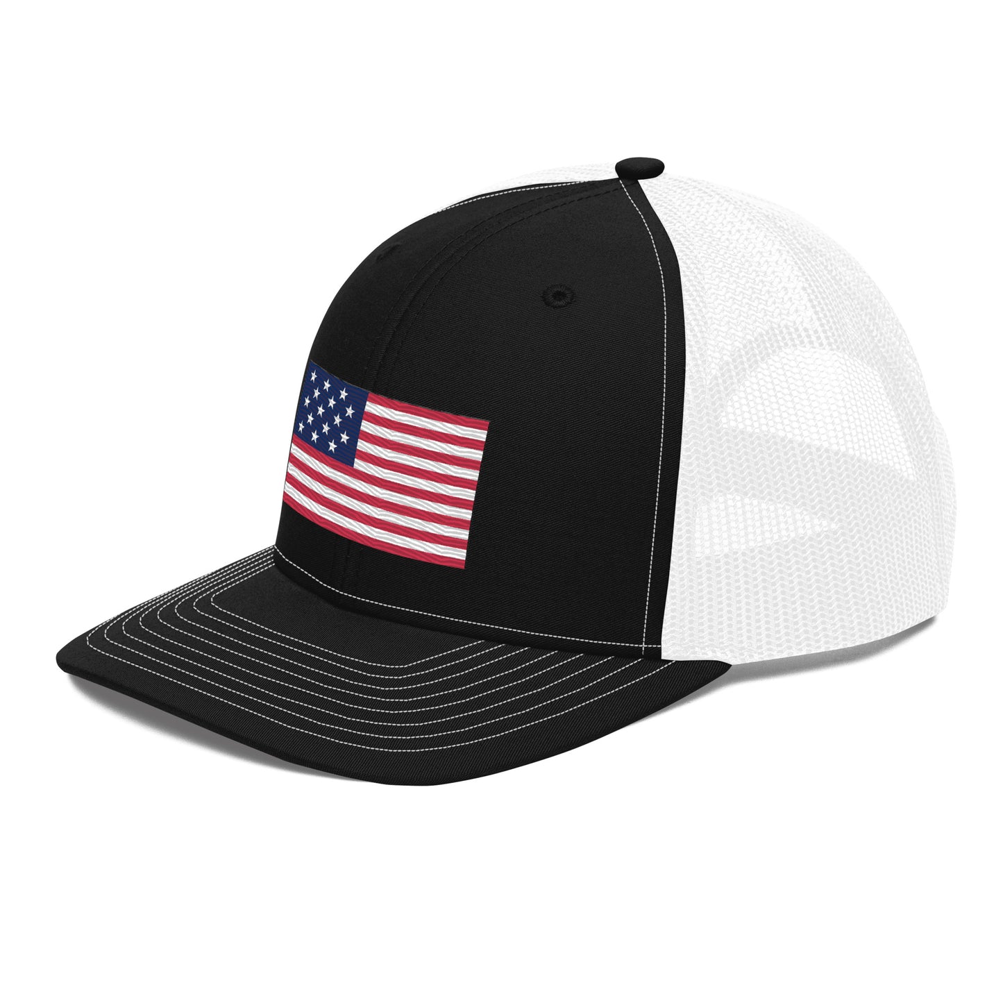 Embroidered 1812 Flag ("The Star-Spangled Banner") | Snapback Trucker Cap | Richardson 112 Richardson 112 Gun Beaver   