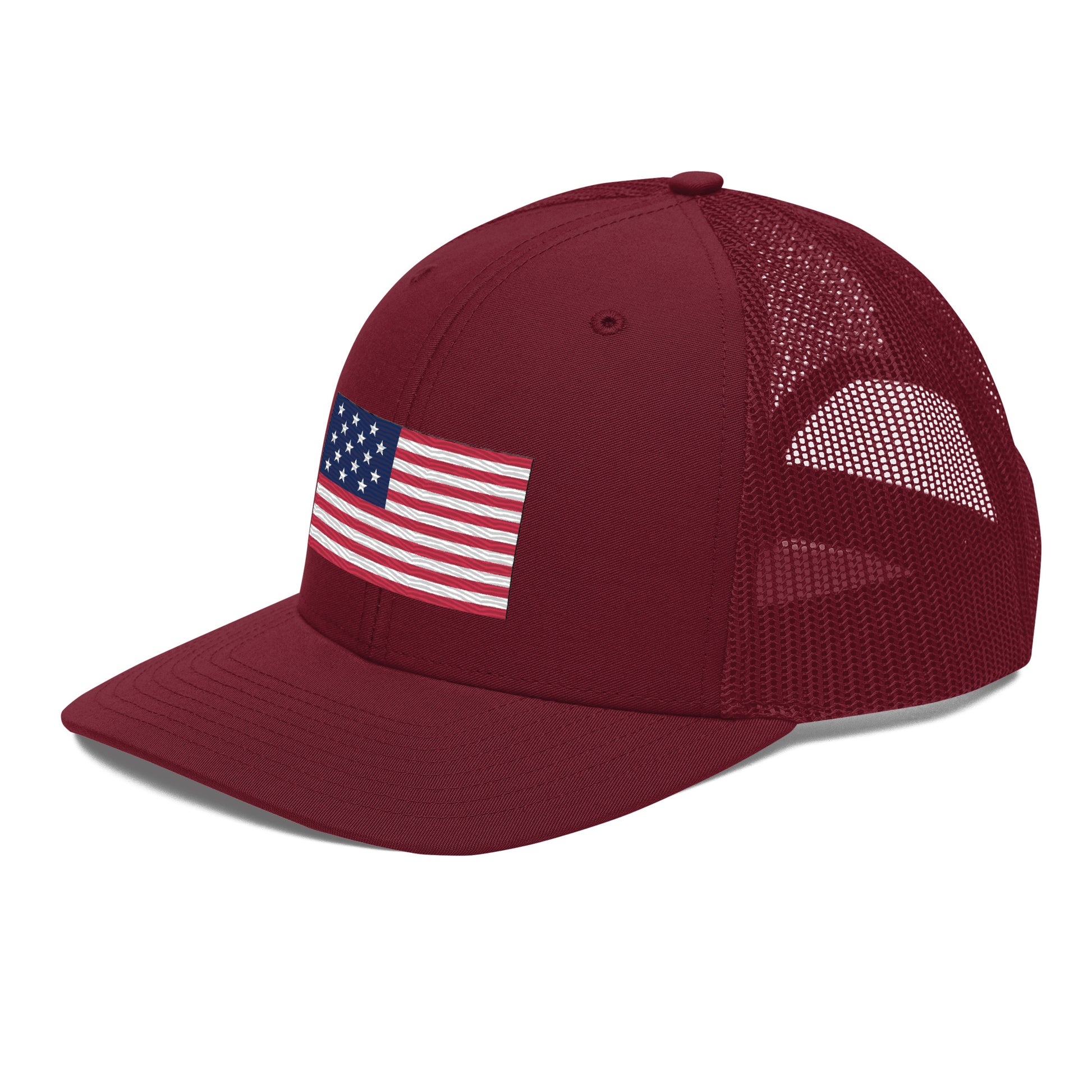 Embroidered 1812 Flag ("The Star-Spangled Banner") | Snapback Trucker Cap | Richardson 112 Richardson 112 Gun Beaver   