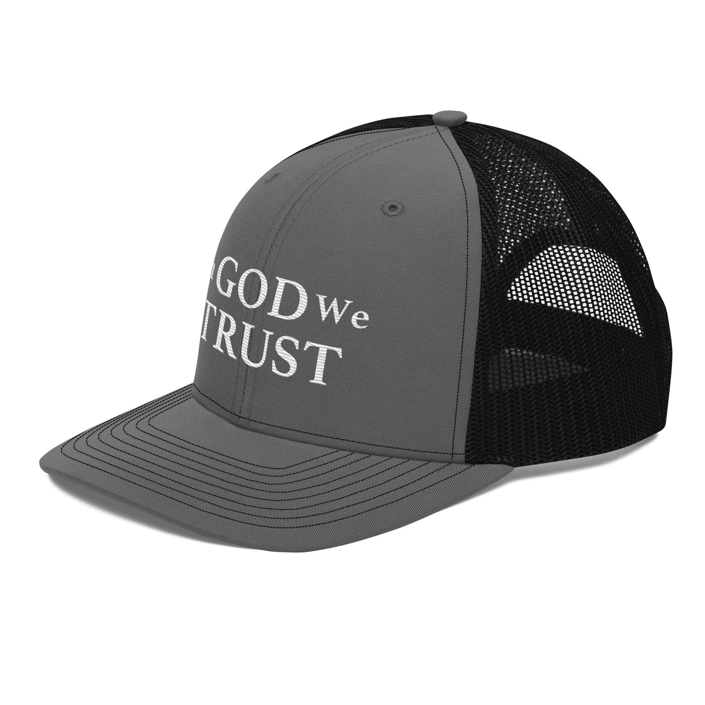 Embroidered "In God We Trust" | Snapback Trucker Cap | Richardson 112 Richardson 112 Gun Beaver   