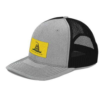 Embroidered "Don't Tread on Me" Gadsden Flag | Snapback Trucker Cap | Richardson 112 Richardson 112 Gun Beaver   