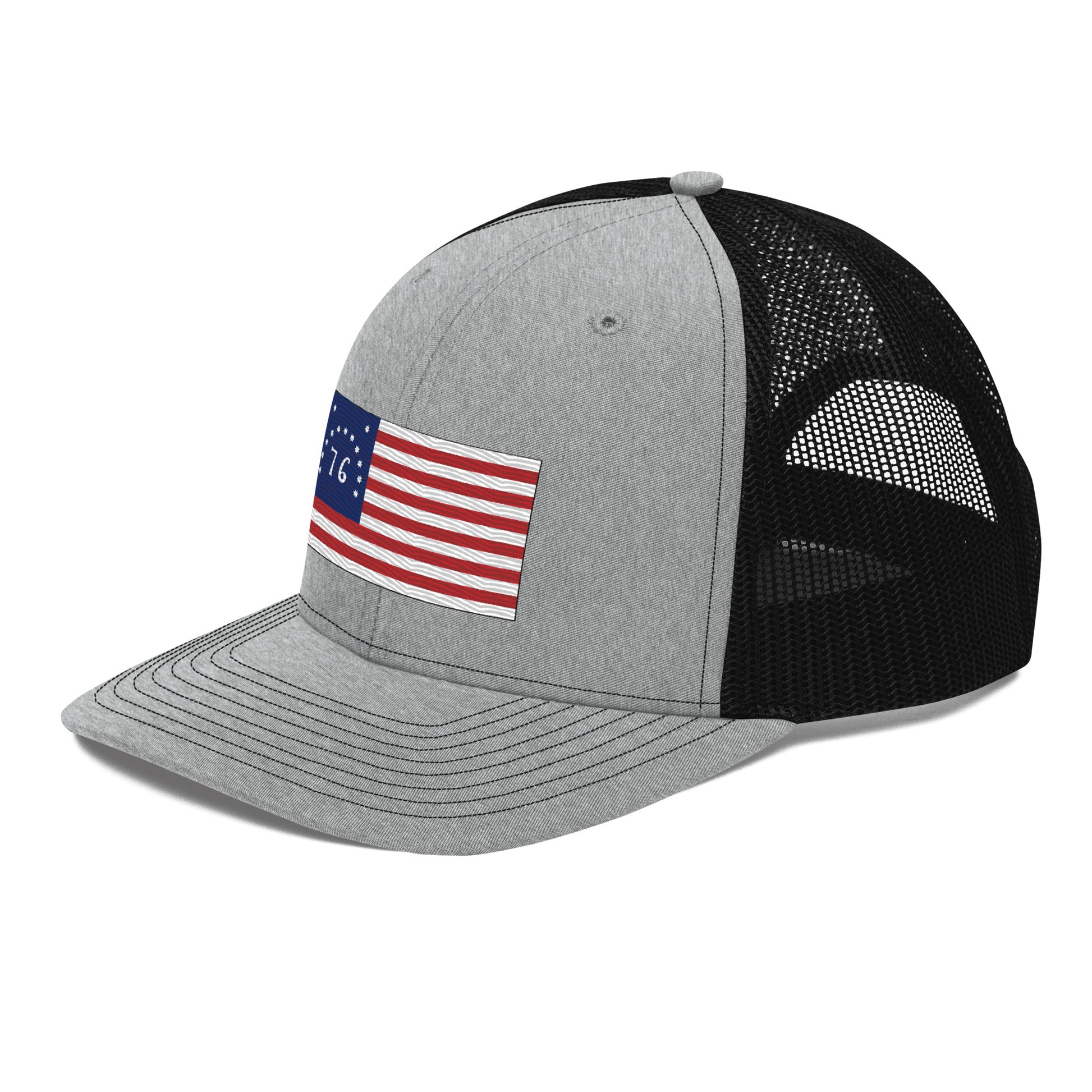 Embroidered Bennington Flag | Snapback Trucker Cap | Richardson 112 Richardson 112 Gun Beaver   