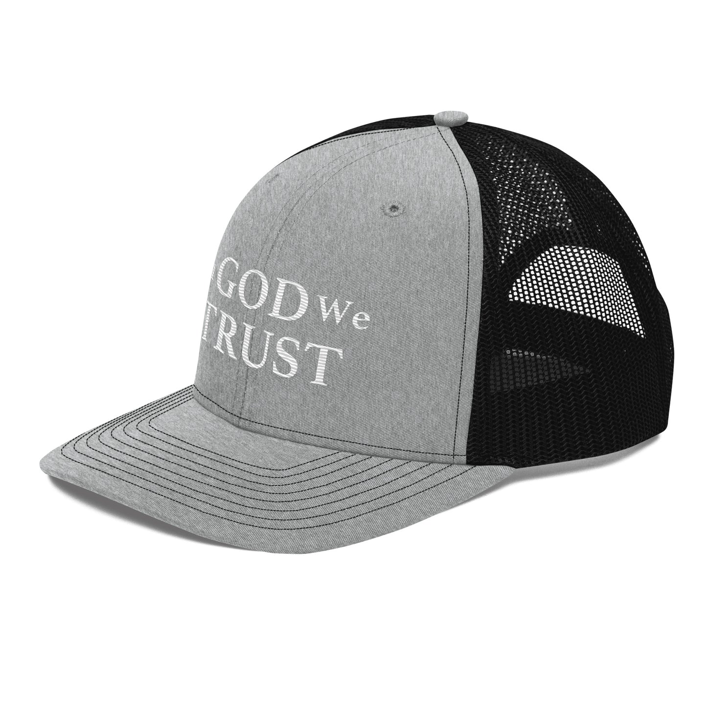 Embroidered "In God We Trust" | Snapback Trucker Cap | Richardson 112 Richardson 112 Gun Beaver   