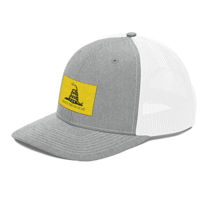 Embroidered "Don't Tread on Me" Gadsden Flag | Snapback Trucker Cap | Richardson 112 Richardson 112 Gun Beaver   