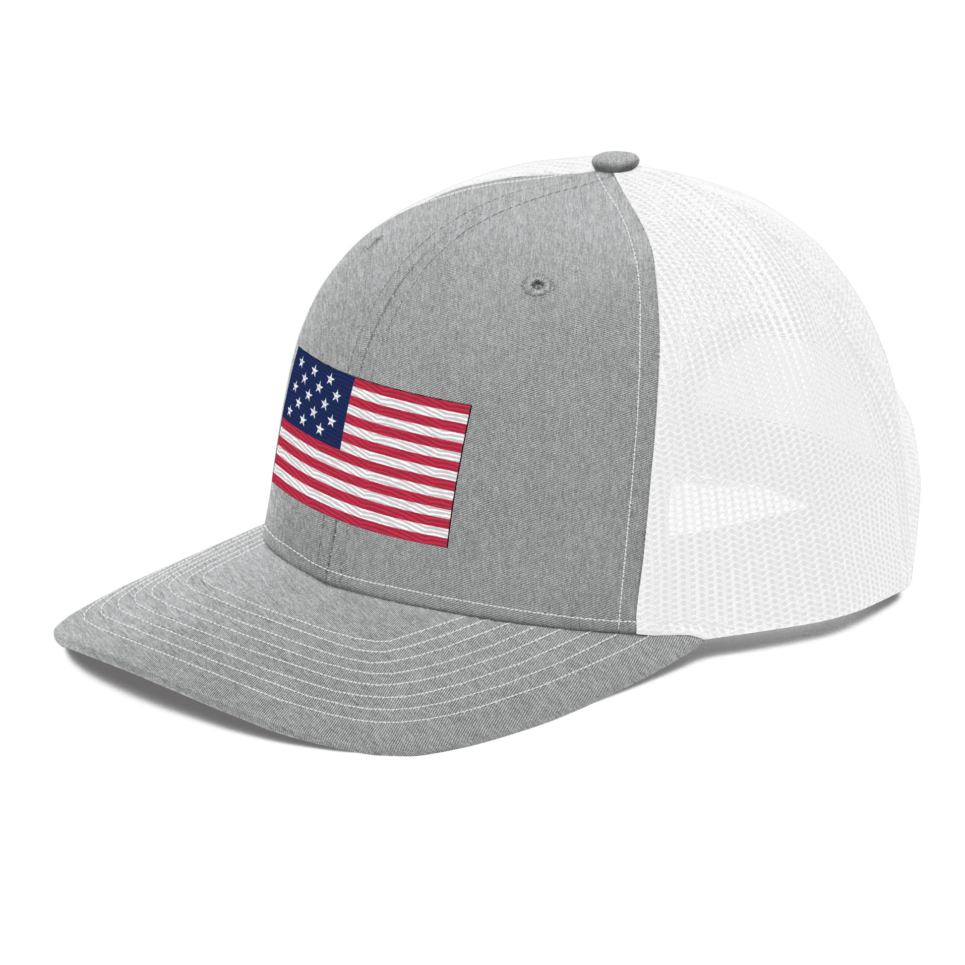 Embroidered 1812 Flag ("The Star-Spangled Banner") | Snapback Trucker Cap | Richardson 112 Richardson 112 Gun Beaver   