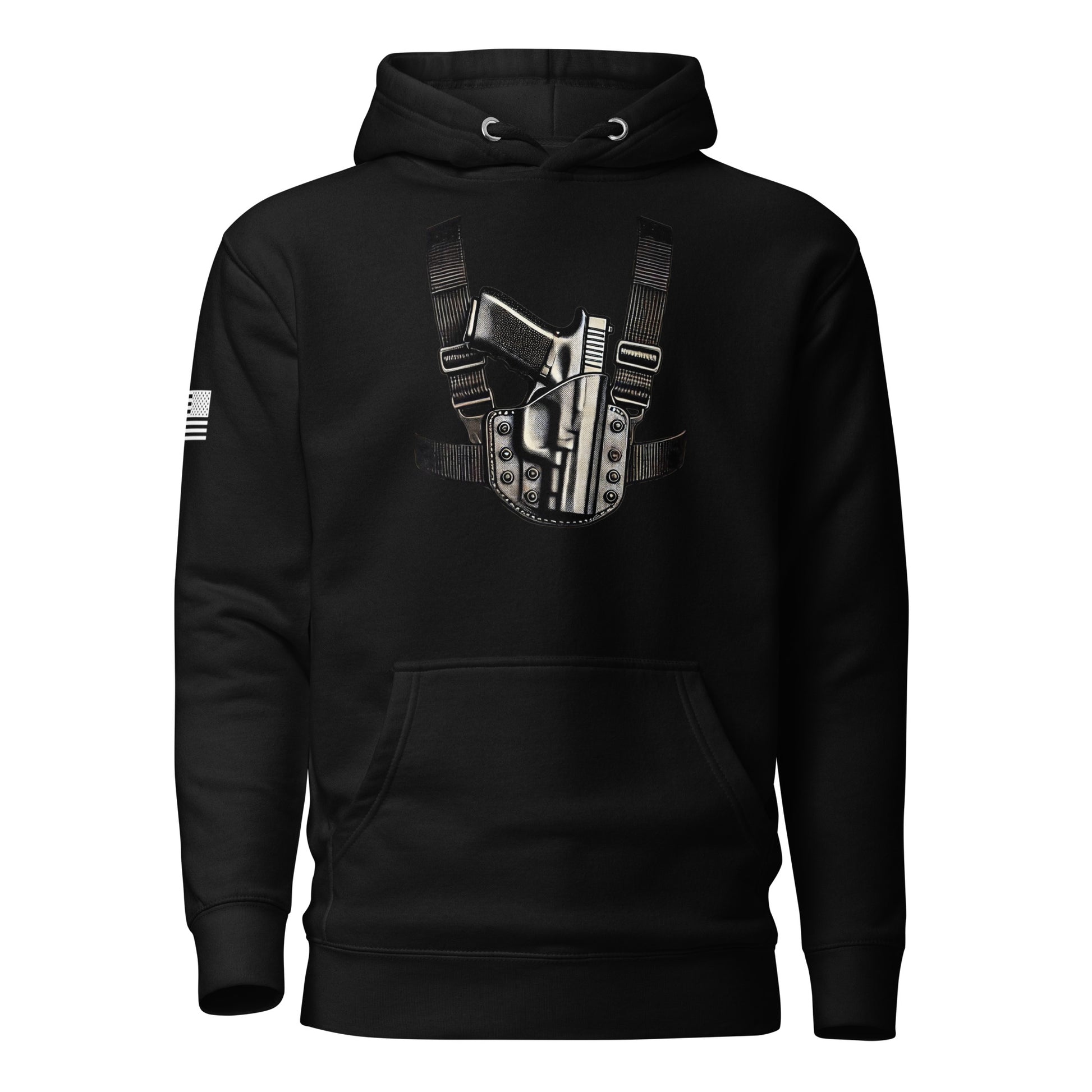 Always Carrying | Premium Cotton Hoodie Cotton Hoodie Gun Beaver Black S 