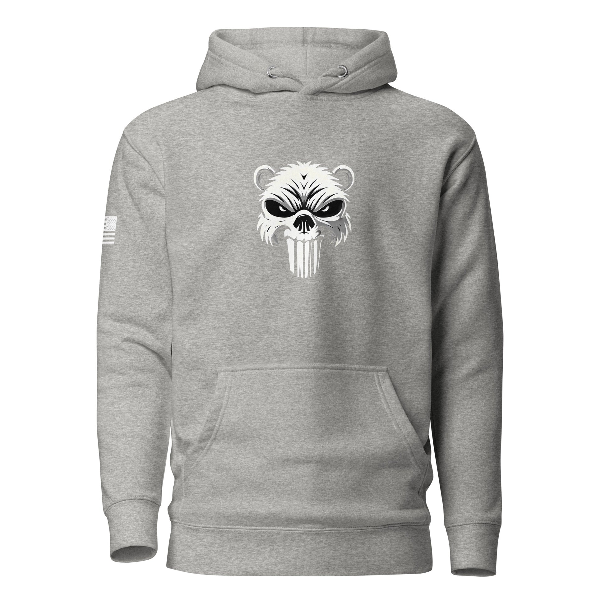 Beaver Punisher | Premium Cotton Hoodie Cotton Hoodie Gun Beaver Carbon Grey S 