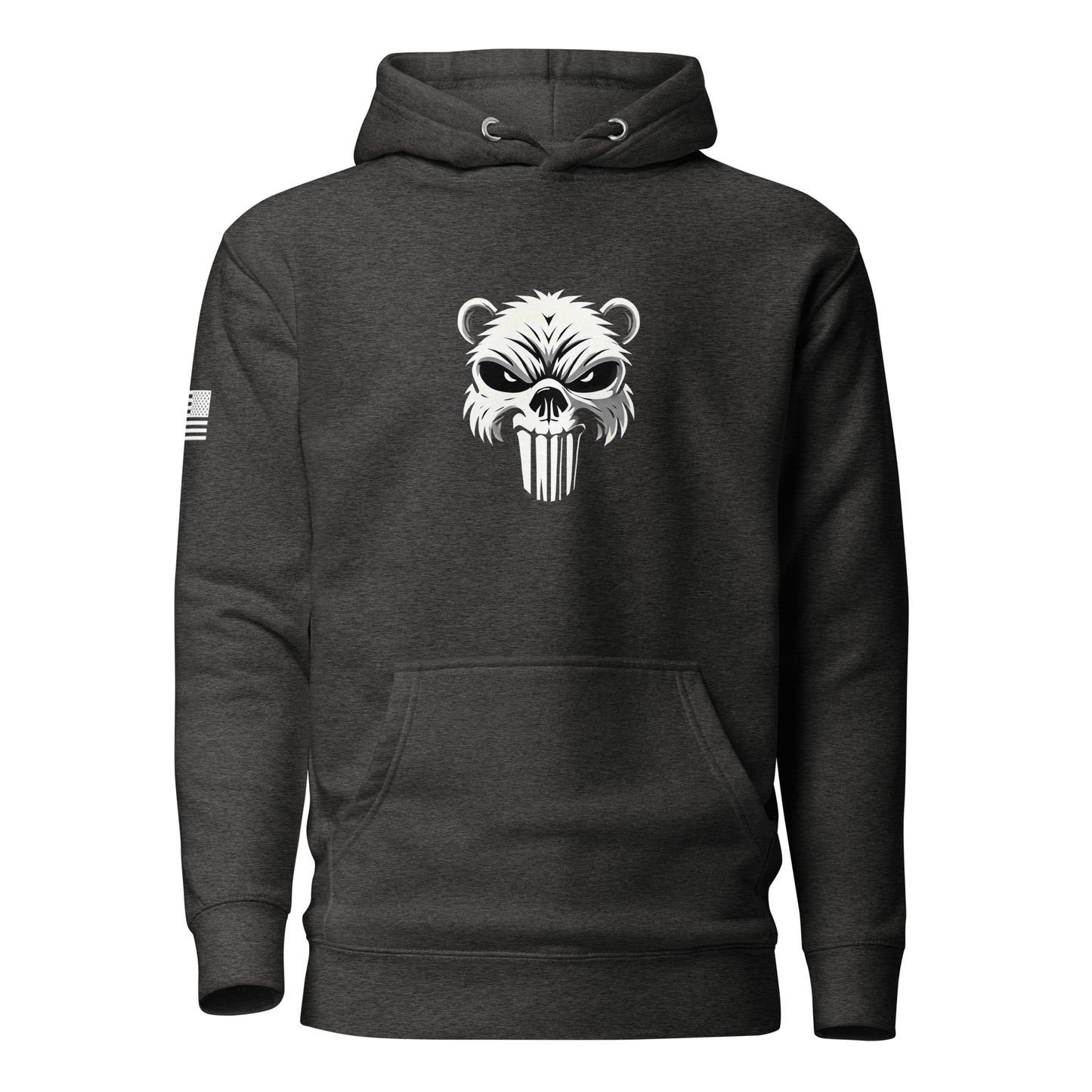 Beaver Punisher | Premium Cotton Hoodie Cotton Hoodie Gun Beaver Charcoal Heather S 