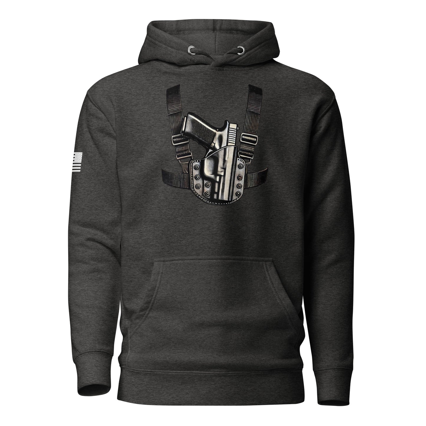 Always Carrying | Premium Cotton Hoodie Cotton Hoodie Gun Beaver Charcoal Heather S 