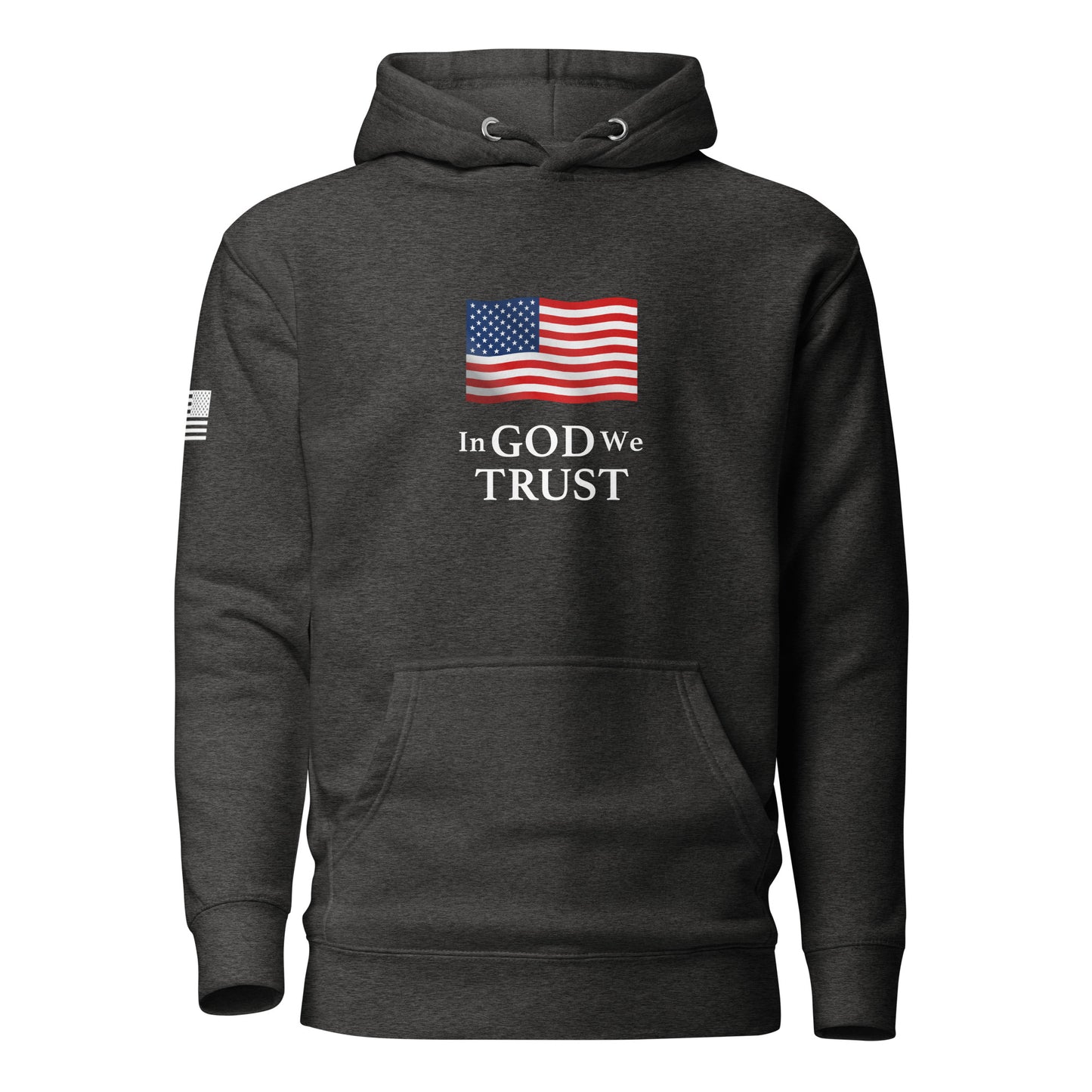 "In God We Trust" | Premium Cotton Hoodie Cotton Hoodie Gun Beaver Charcoal Heather S 