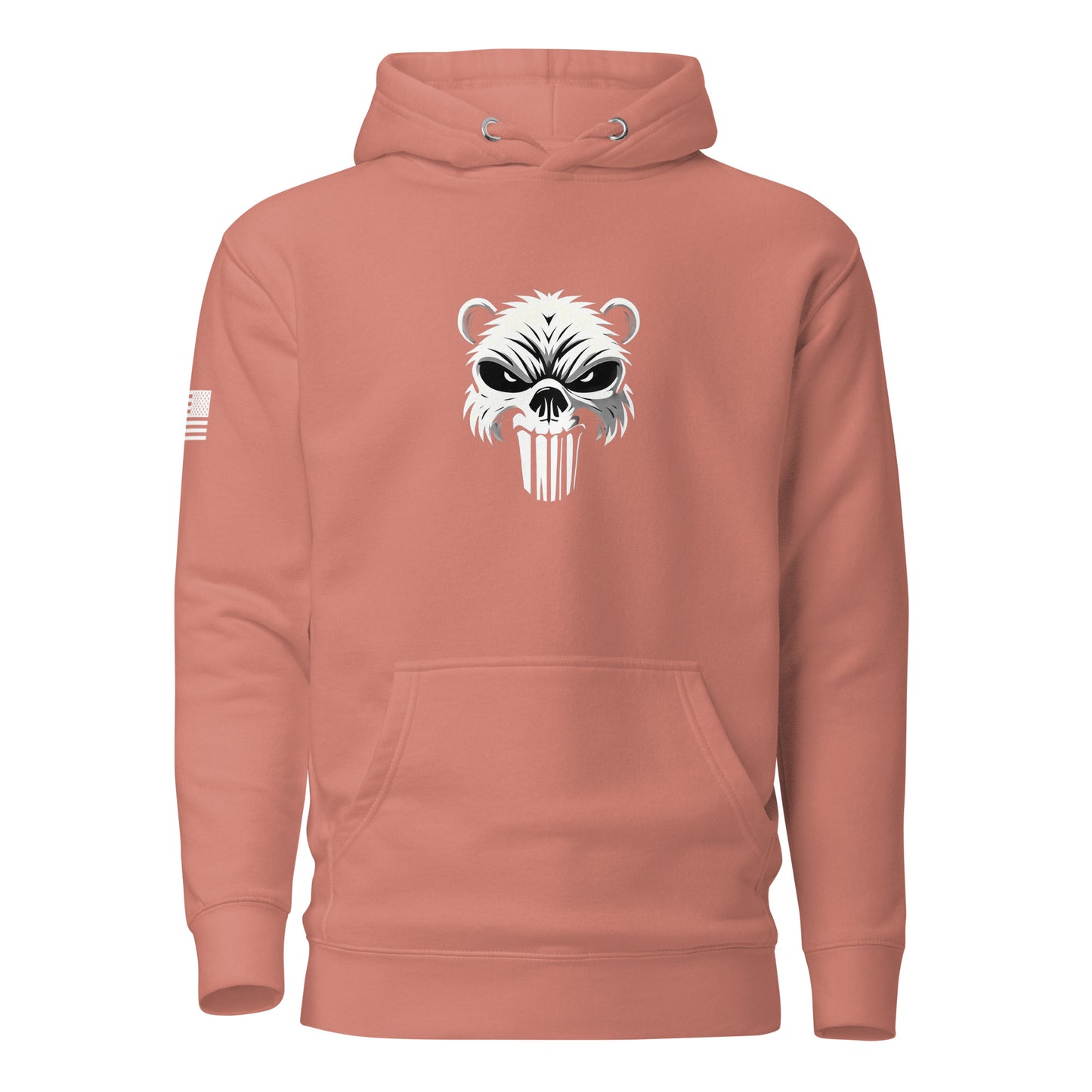 Beaver Punisher | Premium Cotton Hoodie Cotton Hoodie Gun Beaver Dusty Rose S 