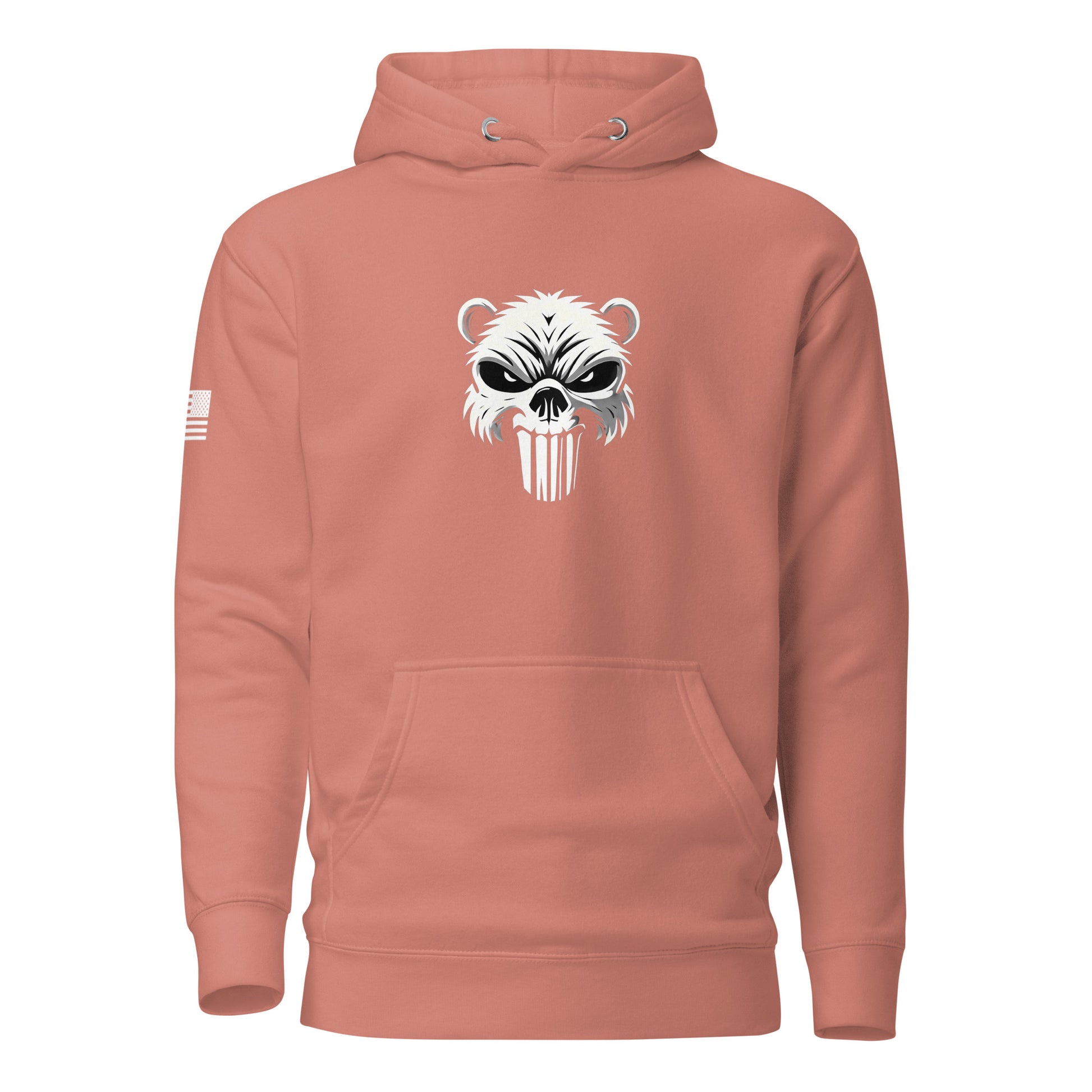 Beaver Punisher | Premium Cotton Hoodie Cotton Hoodie Gun Beaver Dusty Rose S 