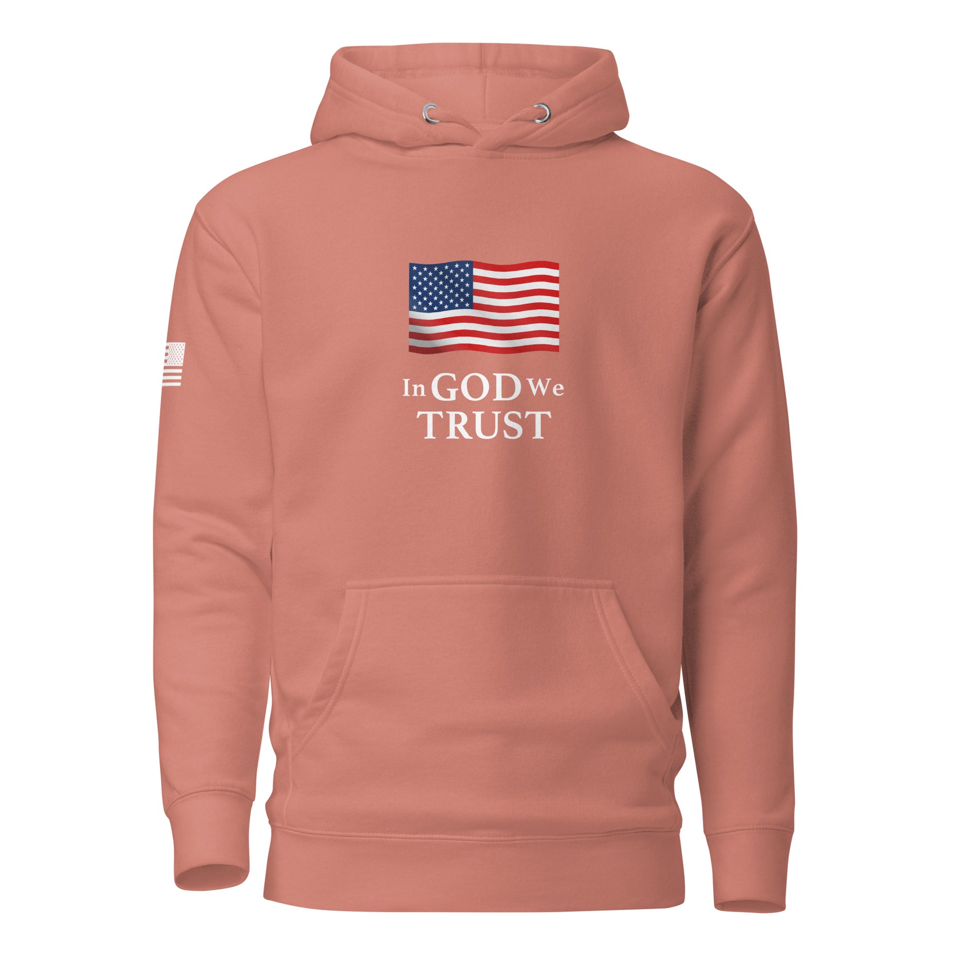 "In God We Trust" | Premium Cotton Hoodie Cotton Hoodie Gun Beaver Dusty Rose S 