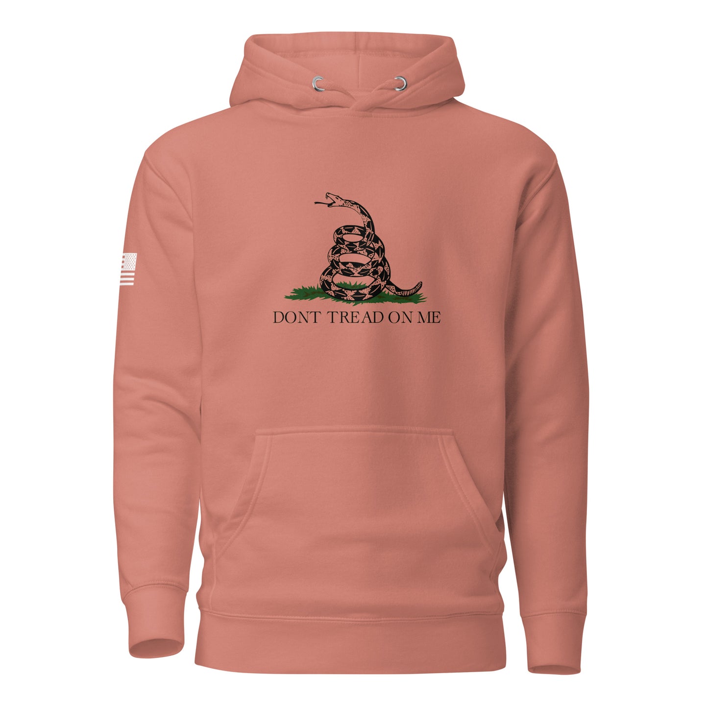 "Don't Tread On Me" | Premium Cotton Hoodie Cotton Hoodie Gun Beaver Dusty Rose S 