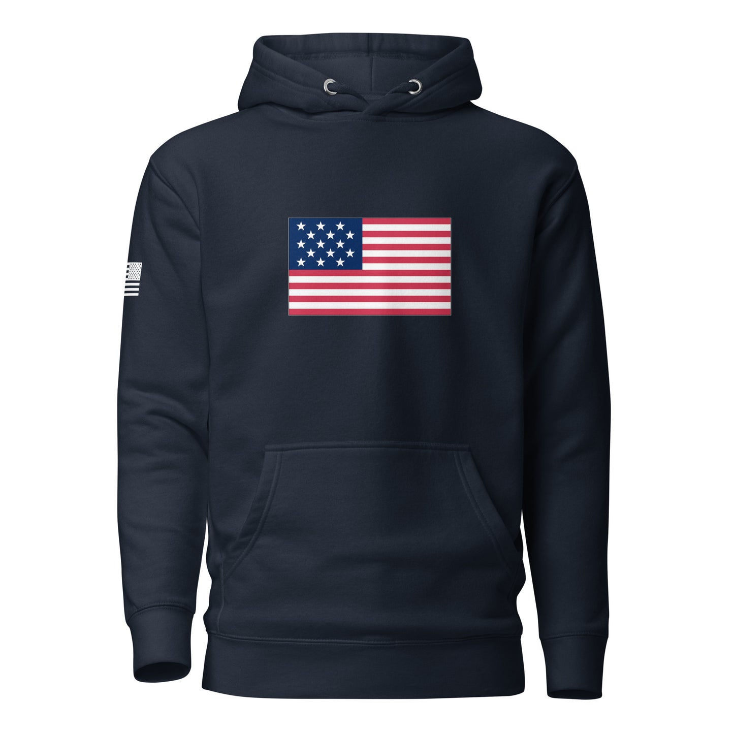 1812 Flag ("The Star-Spangled Banner") | Premium Cotton Hoodie Cotton Hoodie Gun Beaver Navy Blazer S 