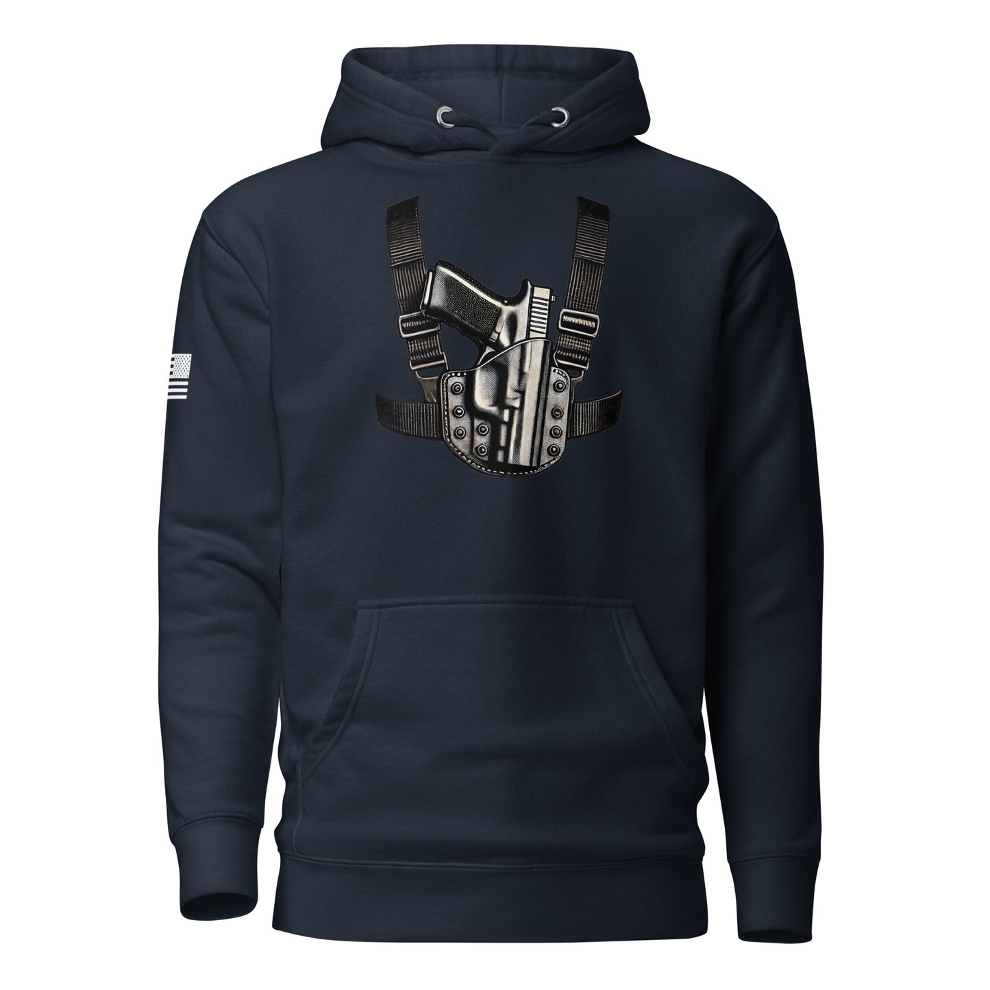 Always Carrying | Premium Cotton Hoodie Cotton Hoodie Gun Beaver Navy Blazer S 