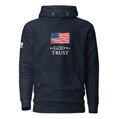 "In God We Trust" | Premium Cotton Hoodie Cotton Hoodie Gun Beaver Navy Blazer S 