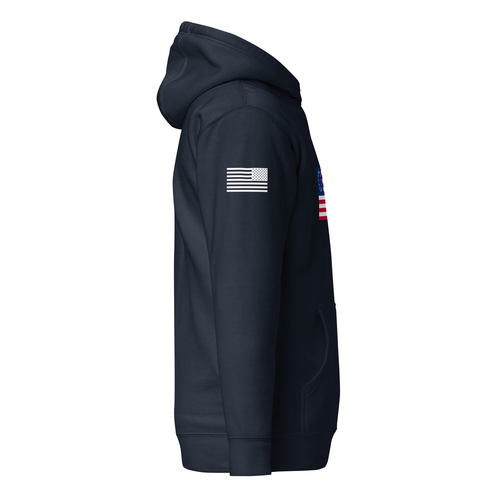 Betsy Ross Flag | Premium Cotton Hoodie Cotton Hoodie Gun Beaver   